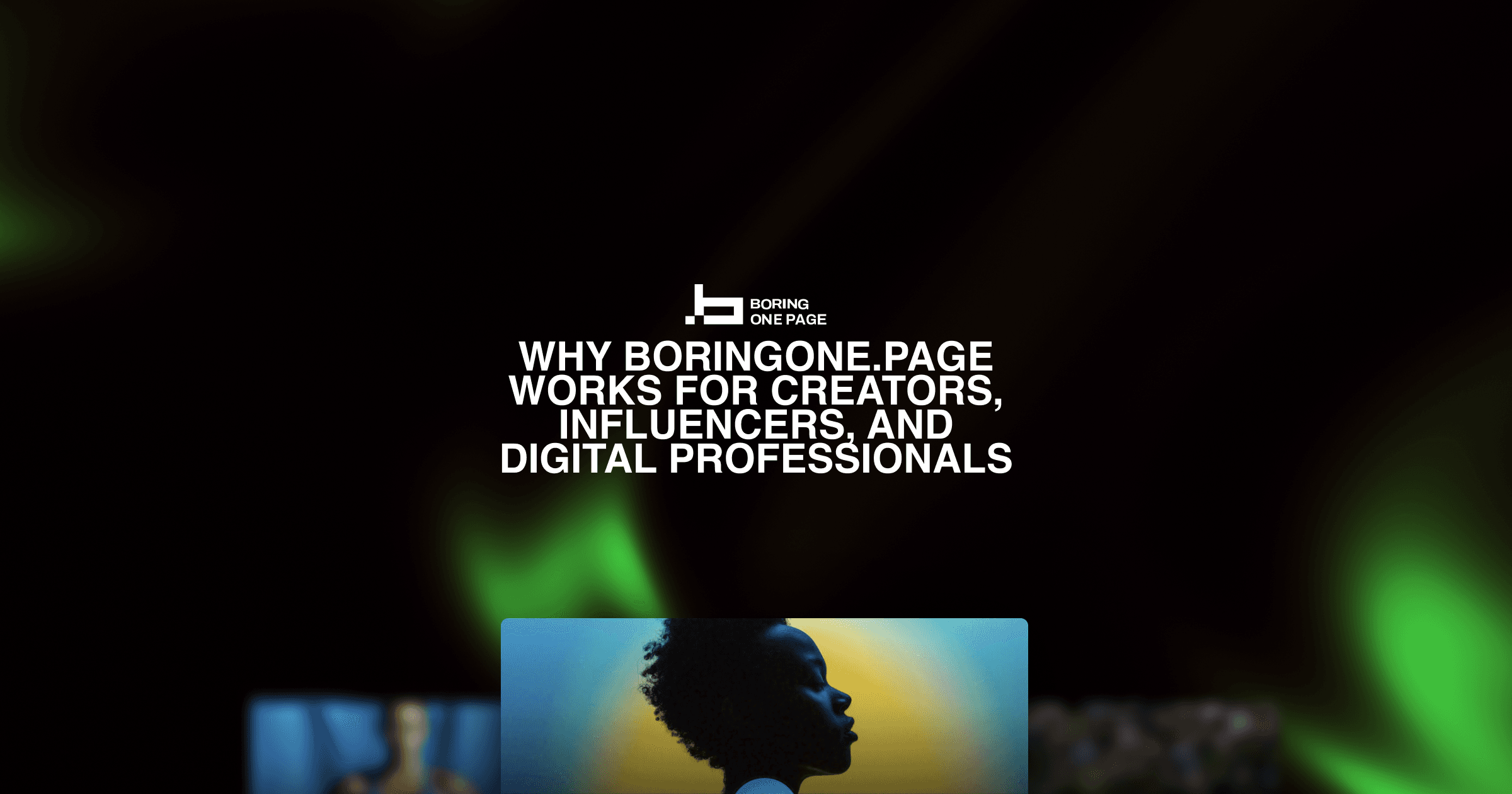 Why BoringOne.page Works for Creators, Influencers, and Digital Professionals