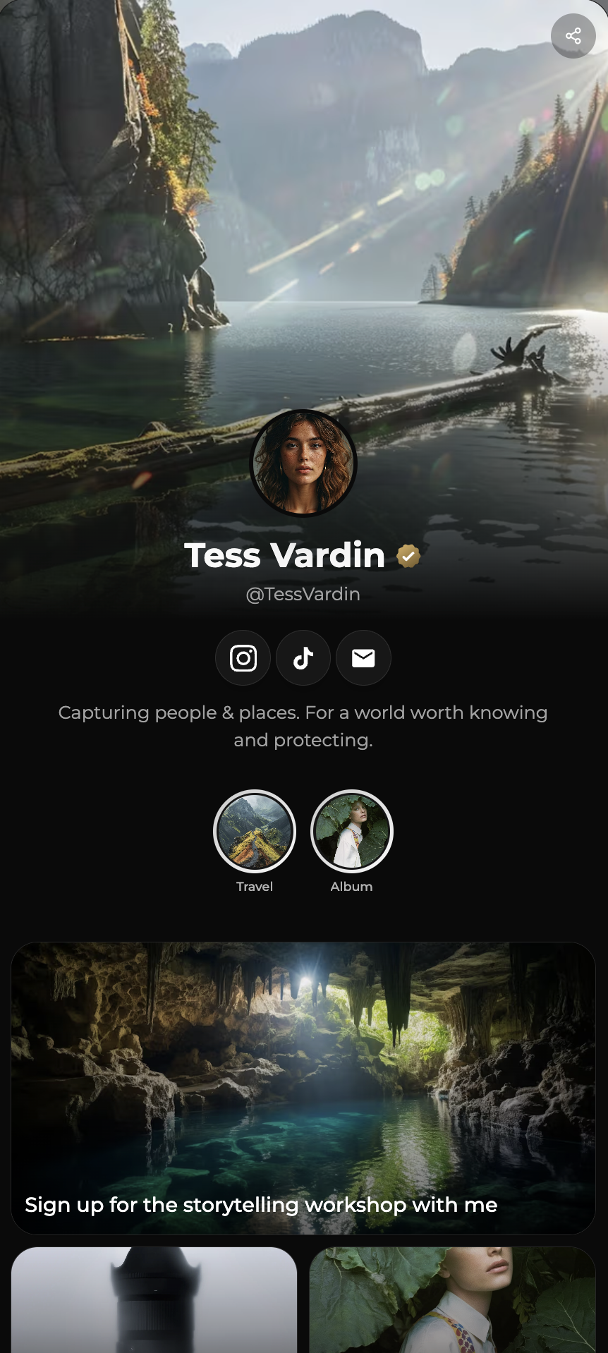 Example structure of a high converting link in bio layout